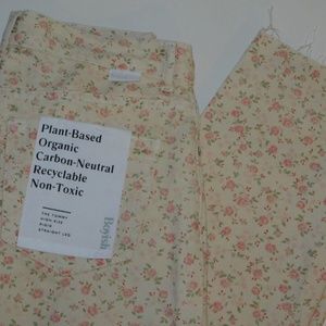Boyish The Tommy High Rise Straight Leg Floral Jeans Size 27